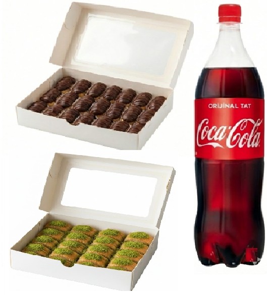 1 Litre Kola İle Tamamlanmış Fıstıklı Menü